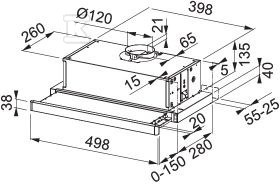 Okap szufladowy Telescopic LEDFTC 532L - 315.0547.795